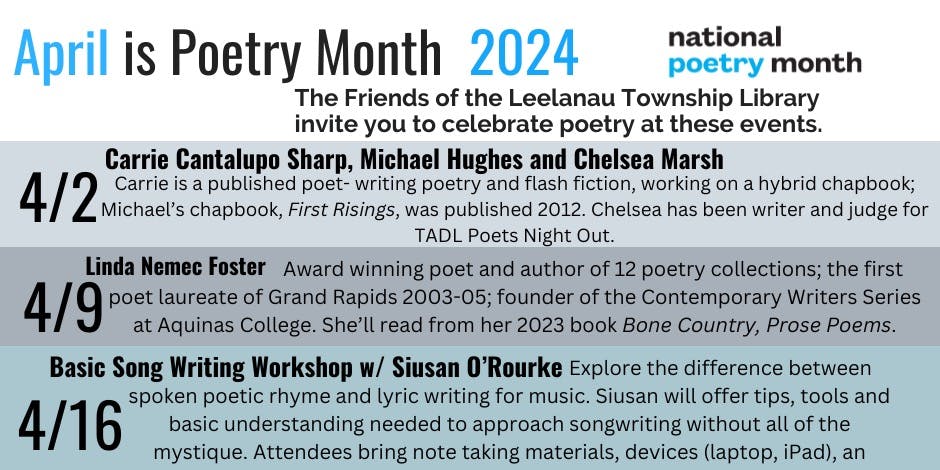 Friends of LTL Poetry month